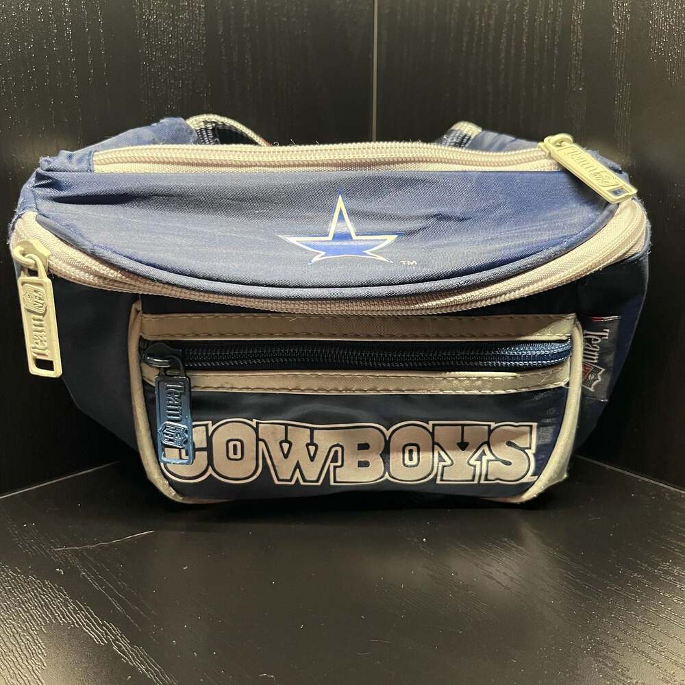 Vintage Dallas Cowboys NFL A.D.S. Sports Fanny Pack Waist Bag Blue Gray